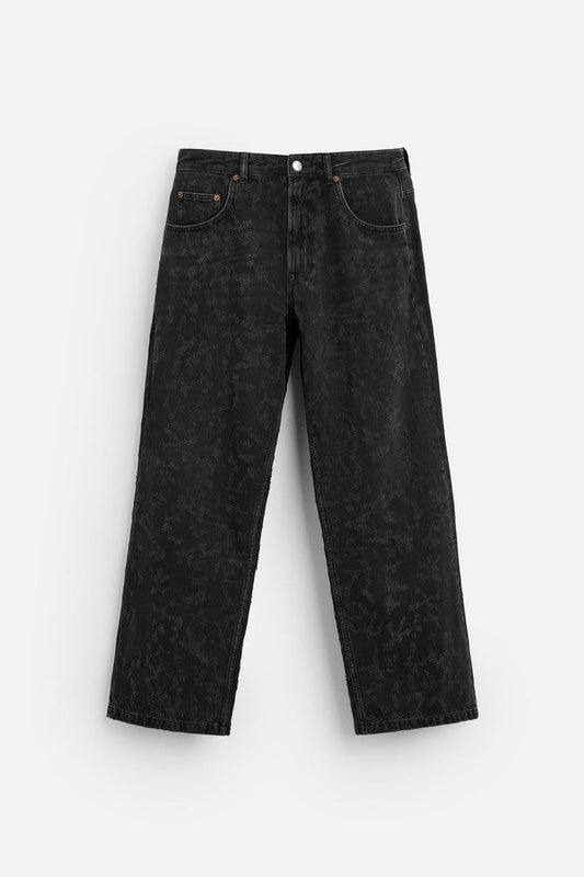 Schwarz Basic Jeans