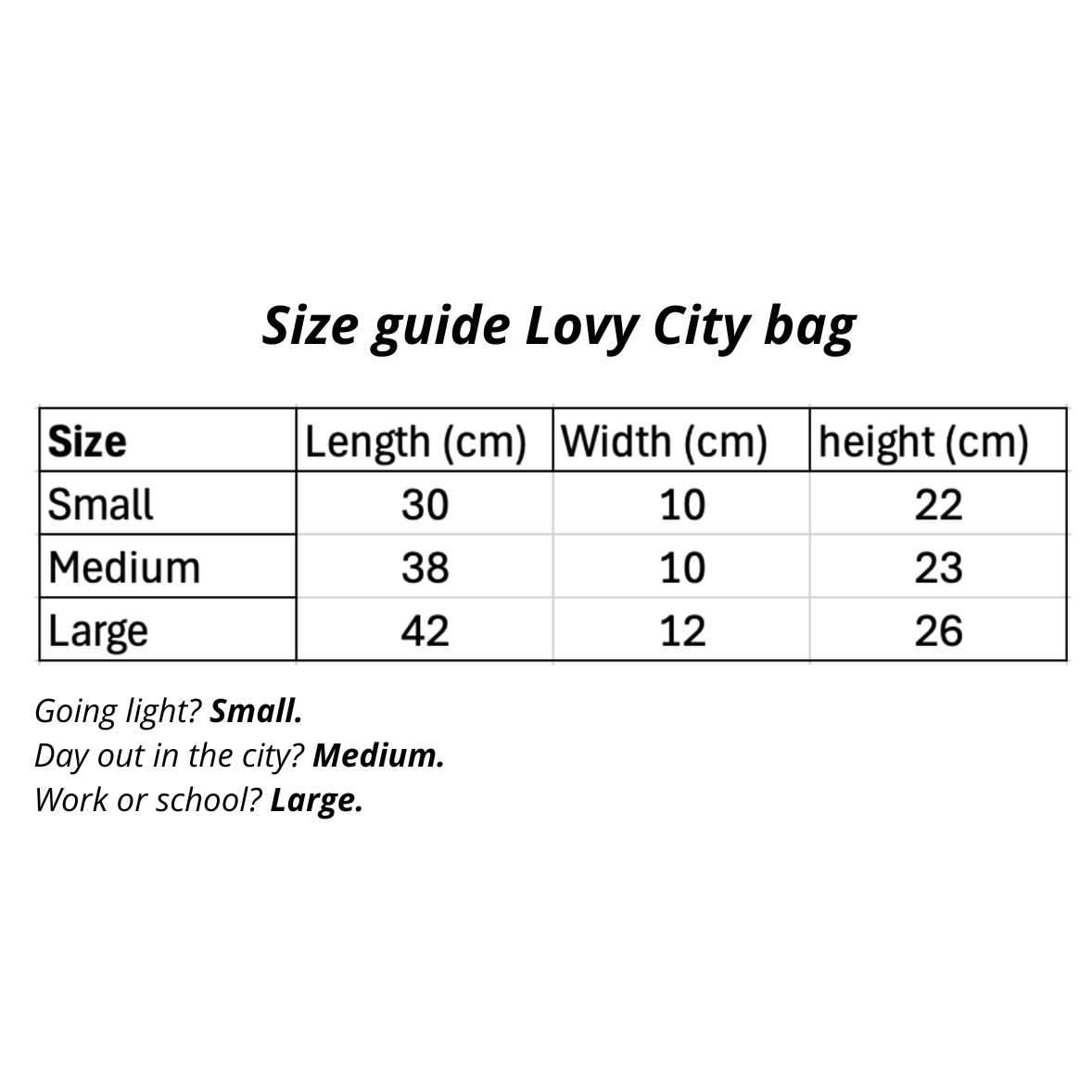 City-Tasche klein