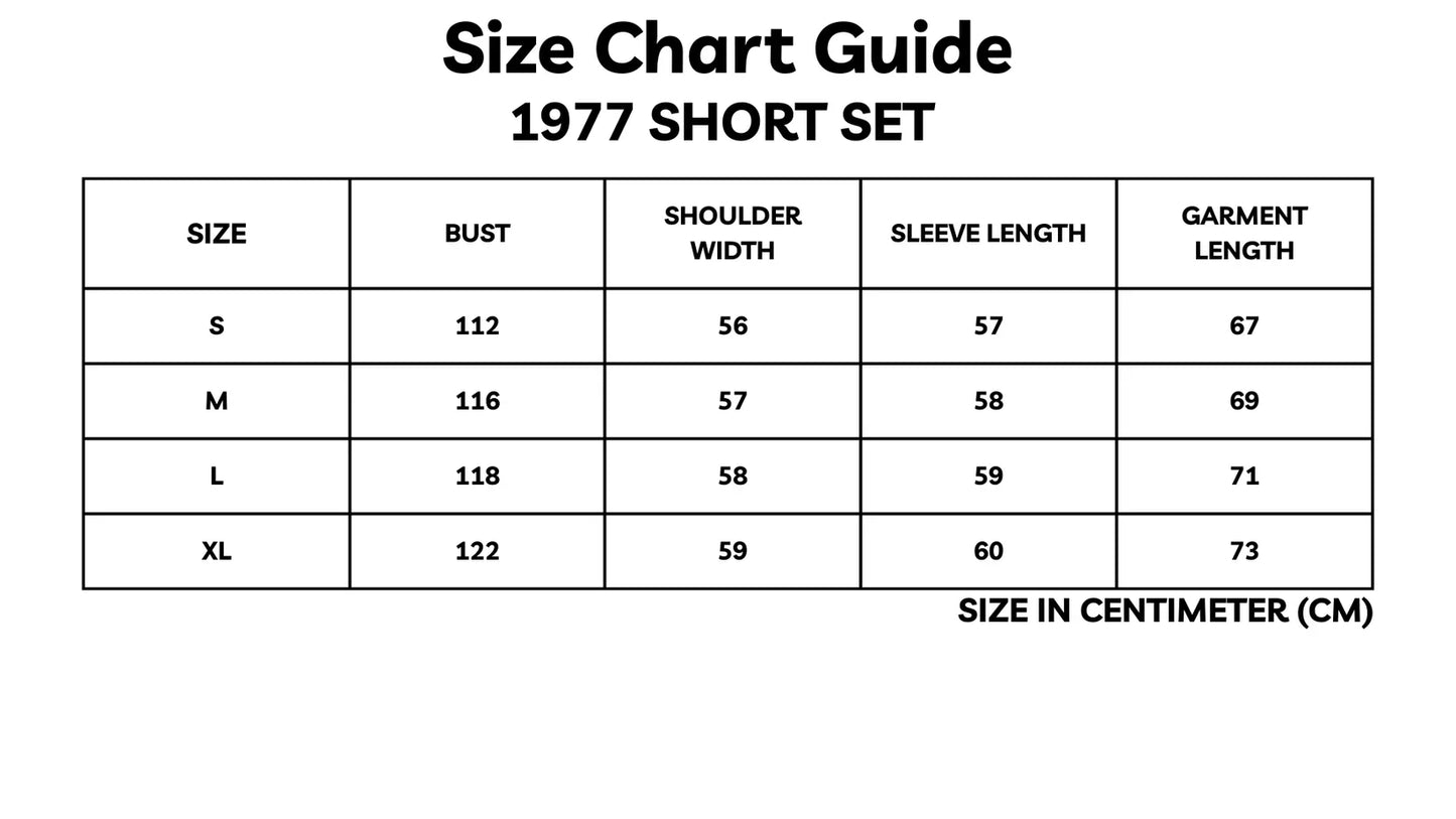 "1977" Short Set
