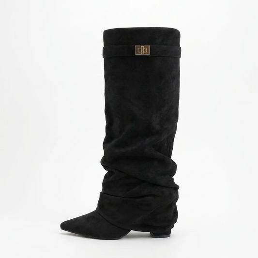 Castelano Shark Boots Slouch - Schwarz